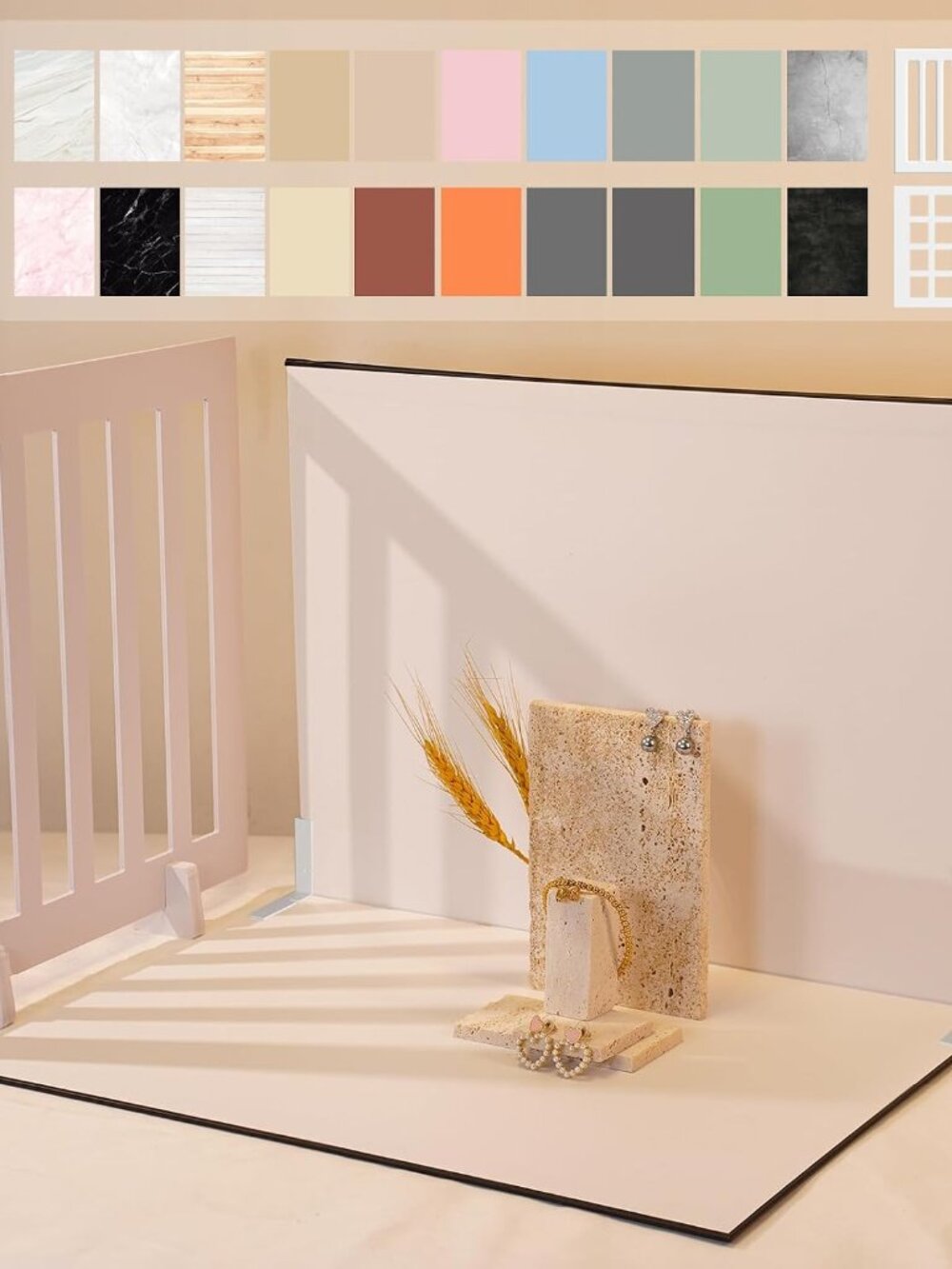 Photo Backdrop for Product Photography, Tabletop Kit, 16.5x11.7in